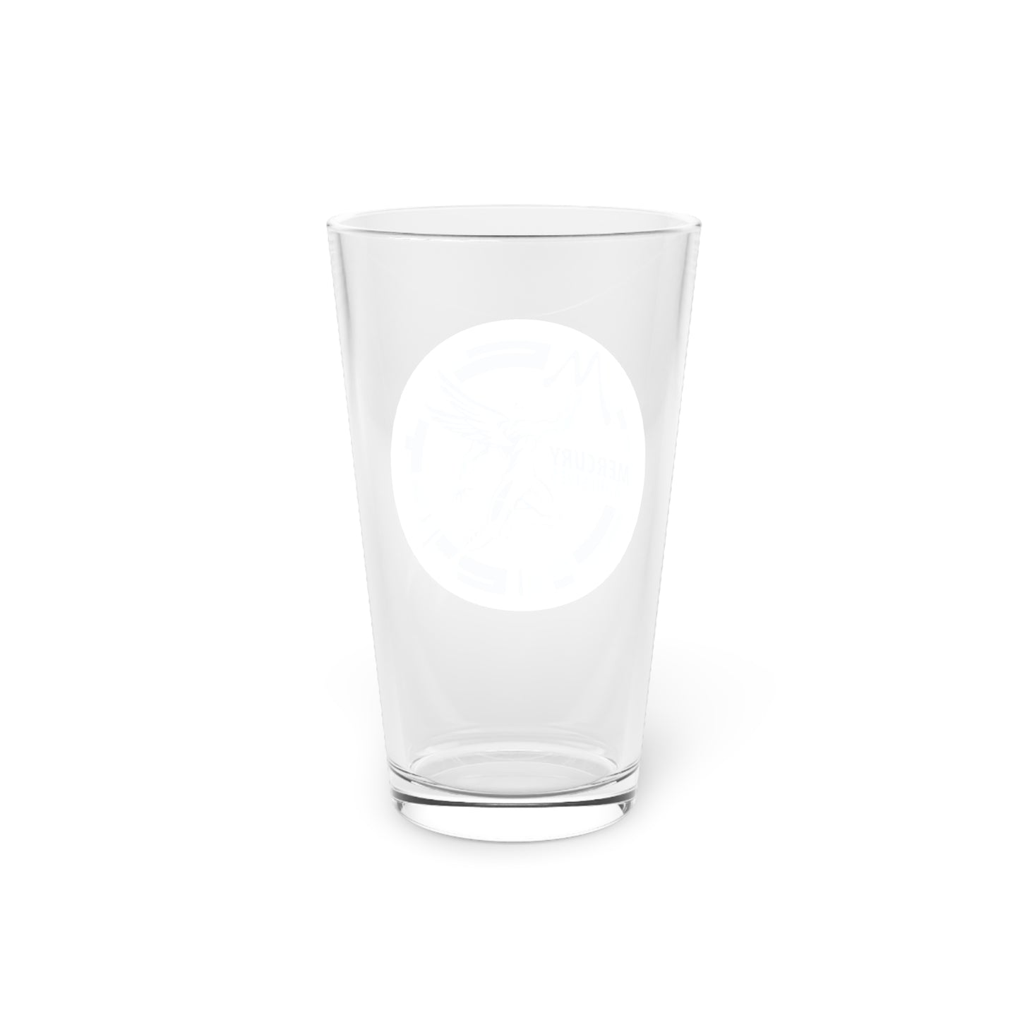 Mercury Adhesives Pint Glass, 16oz