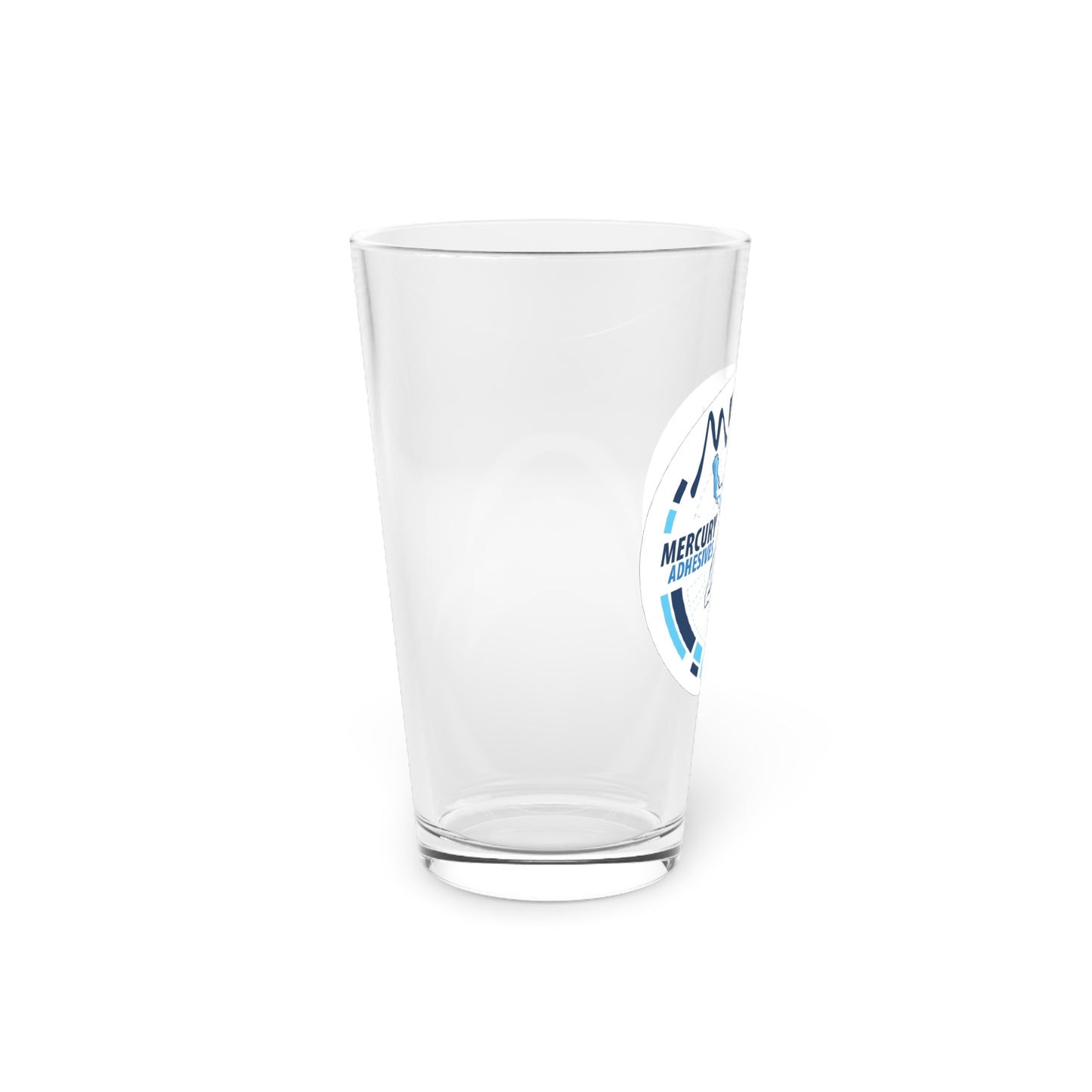 Mercury Adhesives Pint Glass, 16oz